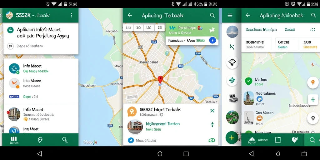 Tampilan antarmuka aplikasi Info Macet 555ZK yang modern dan informatif.
