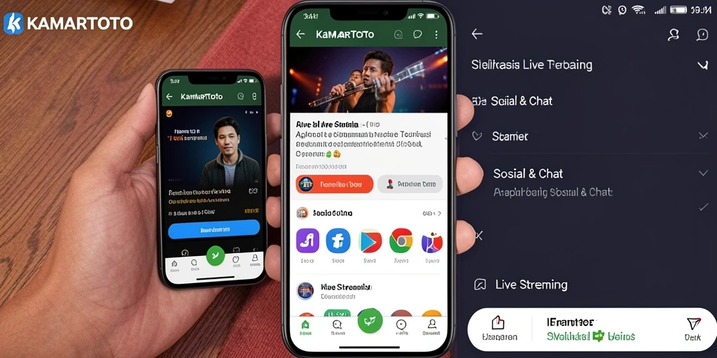 Tampilan antarmuka KAMARTOTO saat Live Streaming.