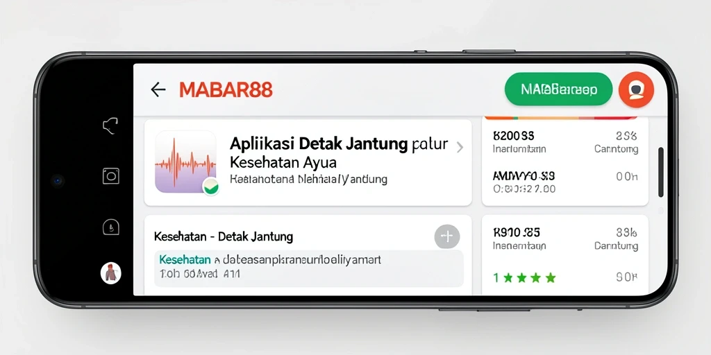 Antarmuka aplikasi MABAR88 yang sederhana dan informatif.