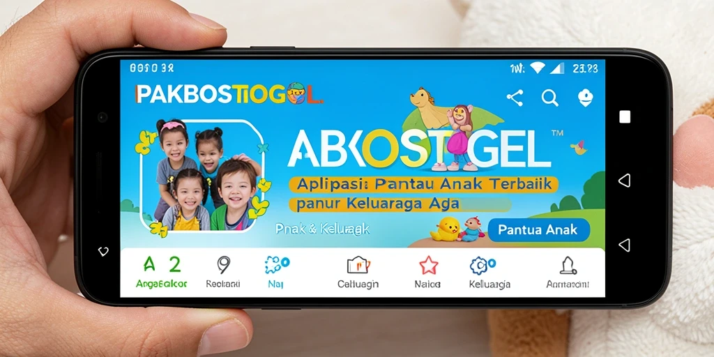 Tampilan antarmuka PAKBOSTOGEL untuk memantau anak dengan mudah.