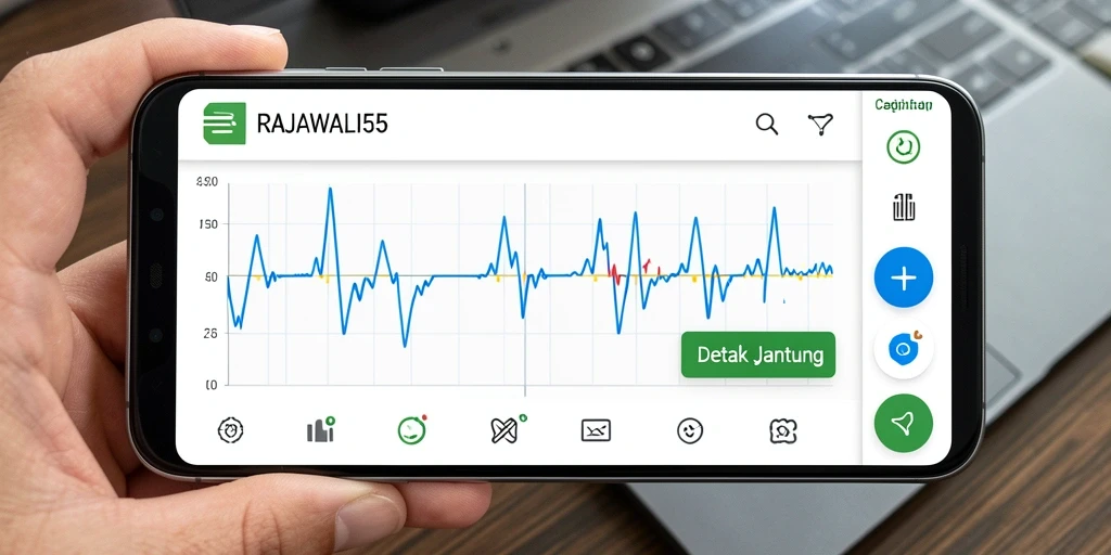 Antarmuka pengguna RAJAWALI55 yang inovatif untuk detak jantung.